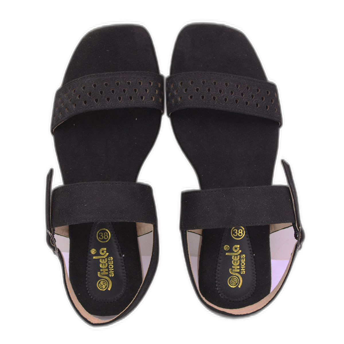 Mochi Black Flats Womens Sandal - Get Best Price from Manufacturers &  Suppliers in India