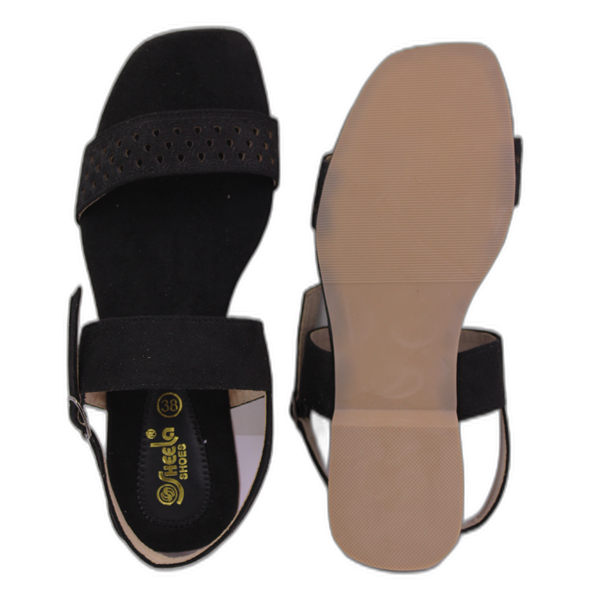 Senorita Casual (Black) Sandals For Womens 345-07 By Liberty