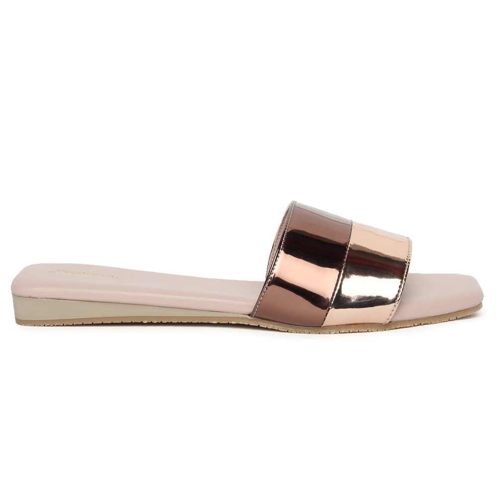 Buy Denill Gold Flat Sandals for Women Online at Best Prices in India -  JioMart.