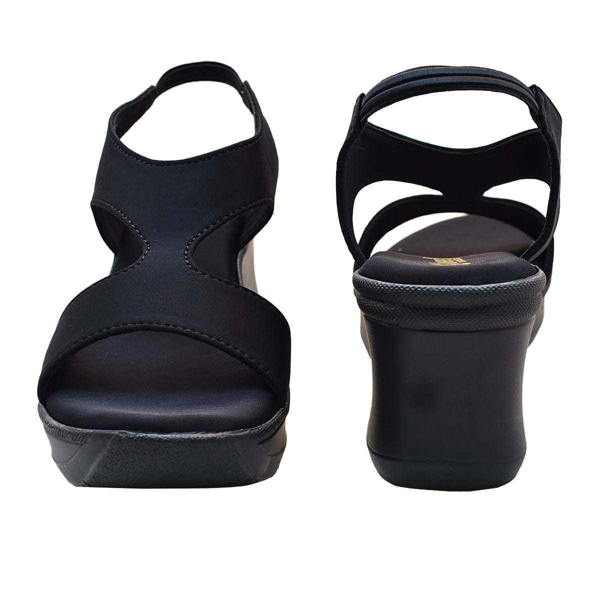 Comfortable PU Sole Wedge Heel Dress Shoes - Steppings